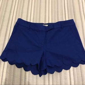 J. Crew linen scalloped shorts. Sz 10